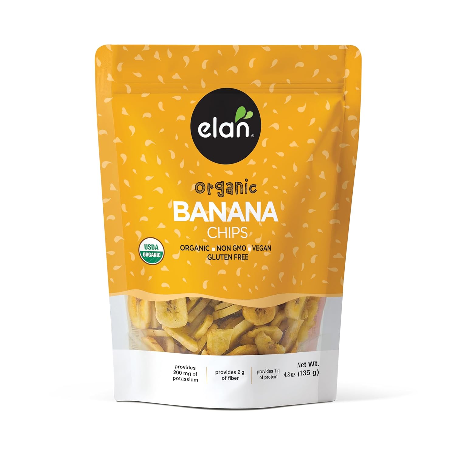 dehydrated banana slices (96% water removed) for concentrated flavor and crunch