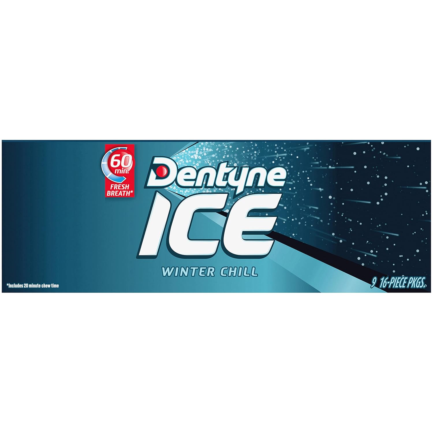 Dentyne Ice Winter Chill Sugar-Free Chewing Gum – Valentine's Day and Birthday Mint Gift for Him or Her