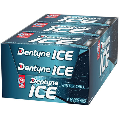 Dentyne Ice Winter Chill Sugar-Free Chewing Gum – Valentine's Day and Birthday Mint Gift for Him or Her