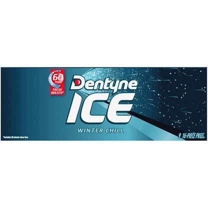 Dentyne Ice Winter Chill Sugar-Free Chewing Gum – Valentine's Day and Birthday Mint Gift for Him or Her