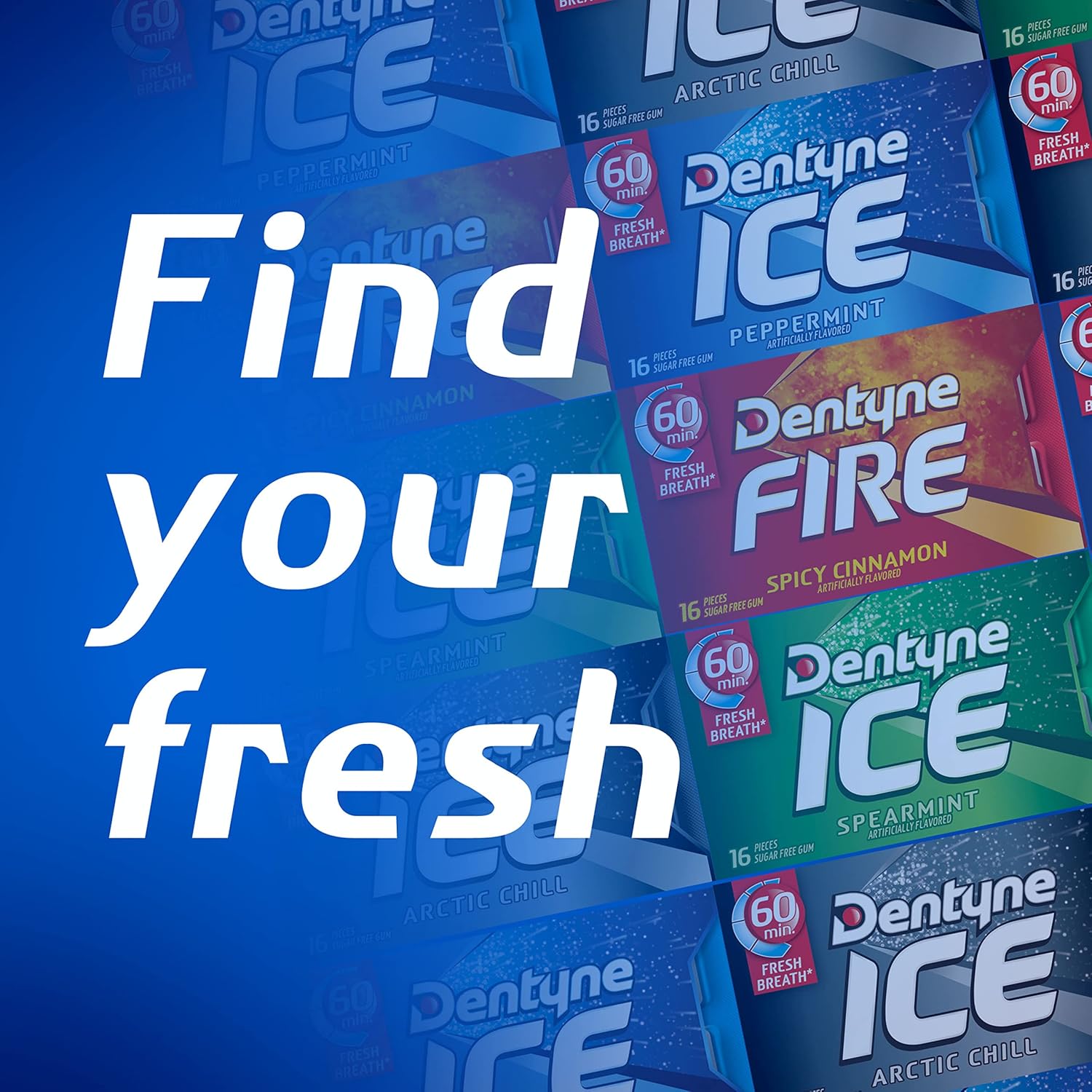 Dentyne Ice Winter Chill Sugar-Free Chewing Gum – Valentine's Day and Birthday Mint Gift for Him or Her