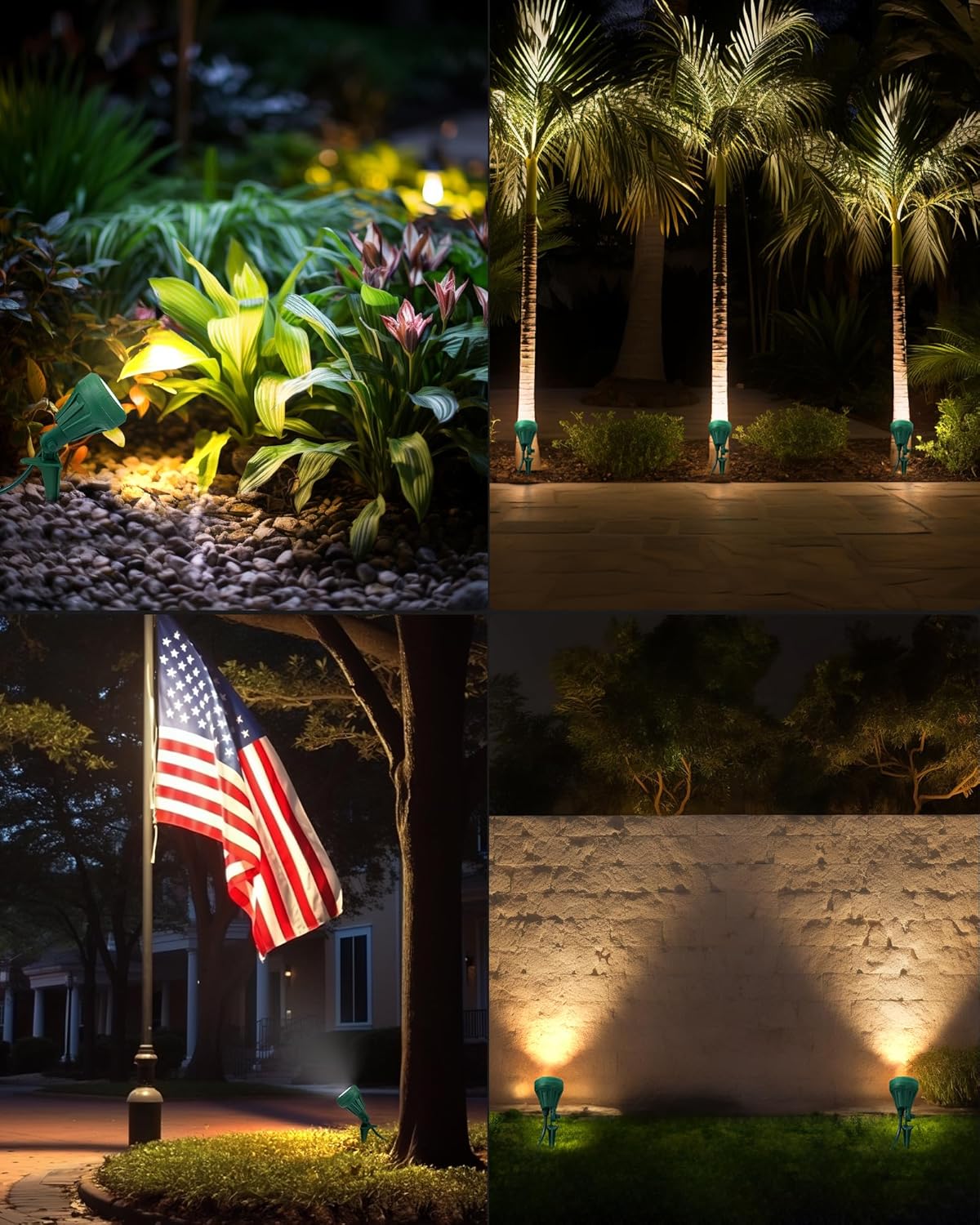 DEWENWILS 4.8W Low-Voltage-Style LED Spotlight – Heat-Safe Fixture for Front Yard, Garage, and Children's Play Areas