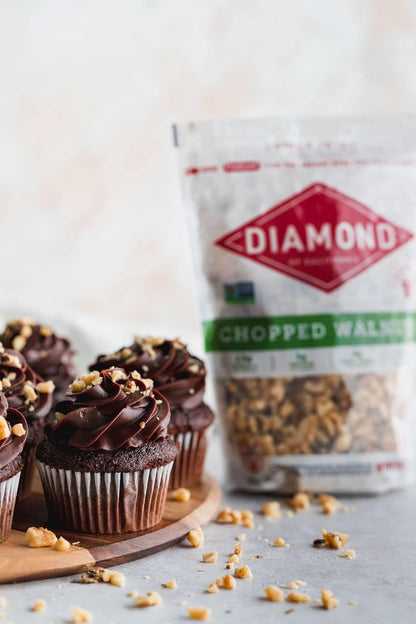 Diamond of California Chopped Walnuts – Pre-Chopped Baking Helper for Family Cookie and Brownie Days