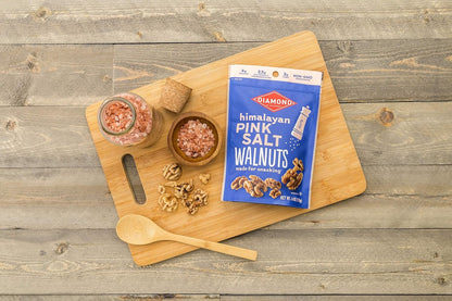 Diamond of California Himalayan Pink Salt Walnuts – Protein Snack for Study Breaks and Deep Work Routines