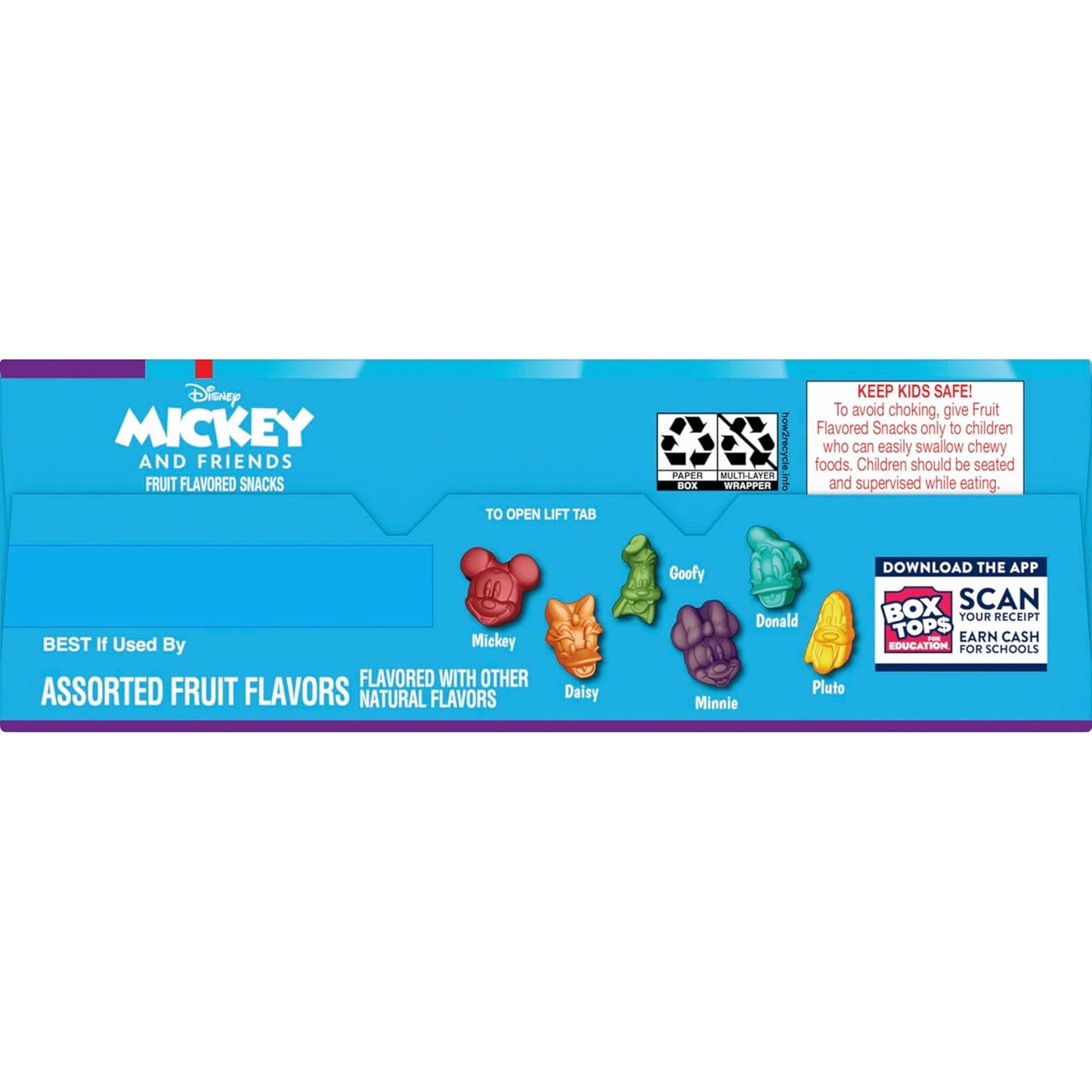 Disney Mickey and Friends Character Fruit Snacks, 22 Pouch Portable Snack for Picnics Camping and Grandparent Visits