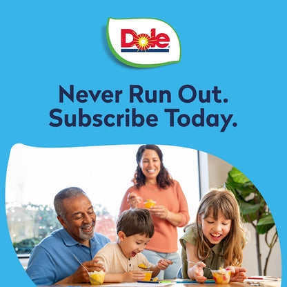 Dole Stevia-Sweetened Fruit Cups – Minimalist Pantry Staple in Plain Water, 4 oz