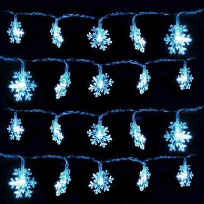 DomeStar Snowflake Fairy Lights – Baby Nursery Wall Accent, No Flame No Wax Drip Kids Christmas Decoration