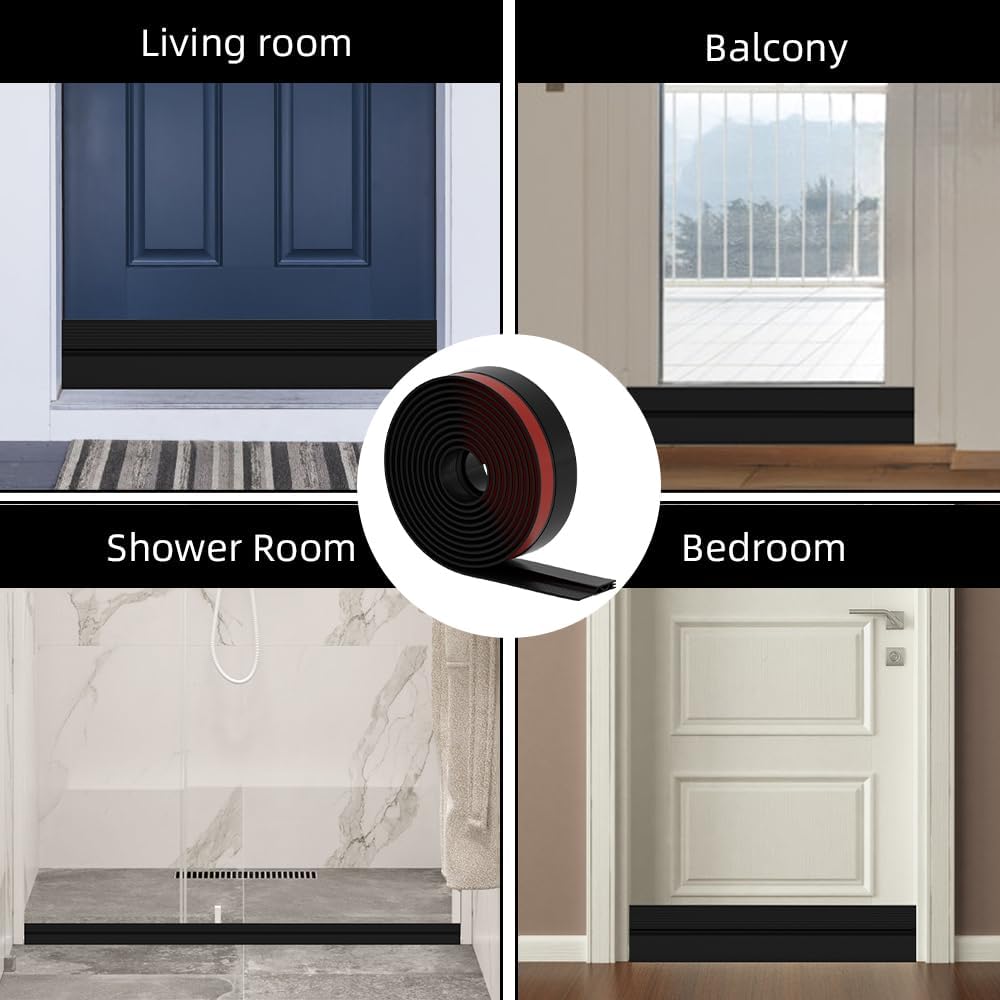 Door Draft Stopper – Silicone Weather Seal Supporting a Cozy, Allergen-Reduced Wind-Down Ritual