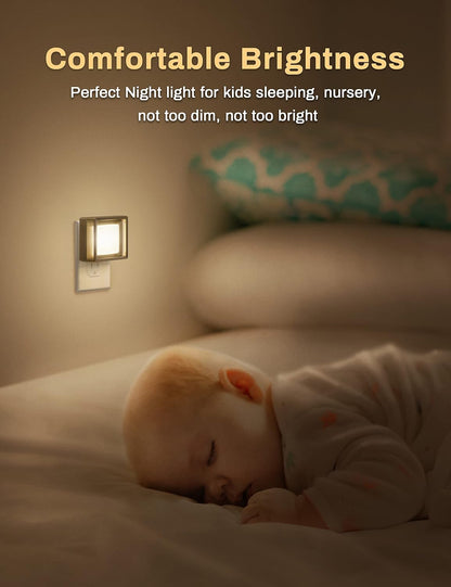 DORESshop Night Light Plug Into Wall – Cool-Running Plastic Housing Safer Than Incandescent