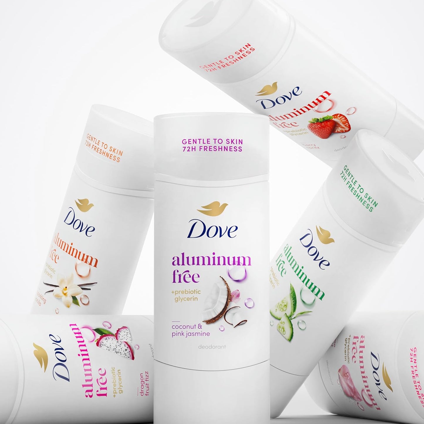 Dove Deodorant Stick Sparkling Vanilla – Skin-Nourishing Vanilla Scent for Wind-Down Evening Care