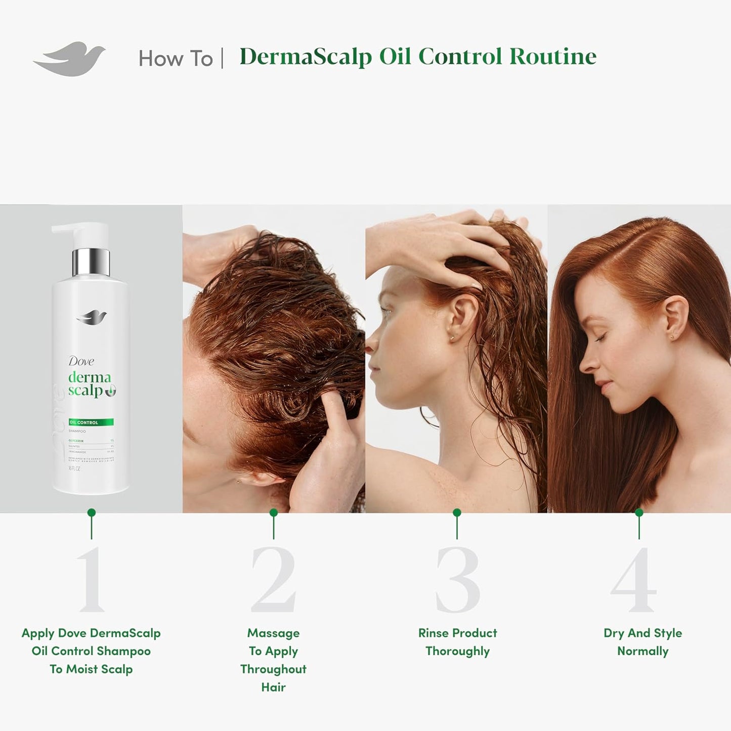 Dove Derma Scalp Oil Control Shampoo – All-Hair-Type Daily Shampoo That Replaces Multiple Products