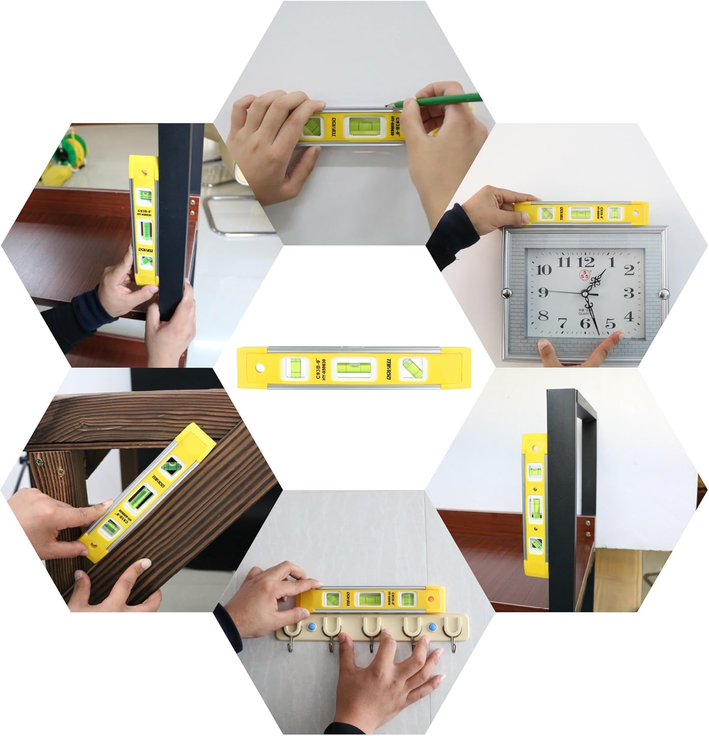 DOWELL Torpedo Level 45/90/180° – One Pocketable Level Replacing Bulky Multi-Tool Collections