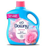 Downy Soft 2 in 1 Softener and Freshener, Clean Breeze Scent, Long-Lasting Comfort Laundry Care for Sensitive Skin and Restful Sleep