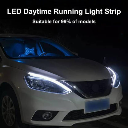 Dual-Color DRL LED Strip Set – Audi-Style Sequential Accent Lighting for Premium Vehicle Builds