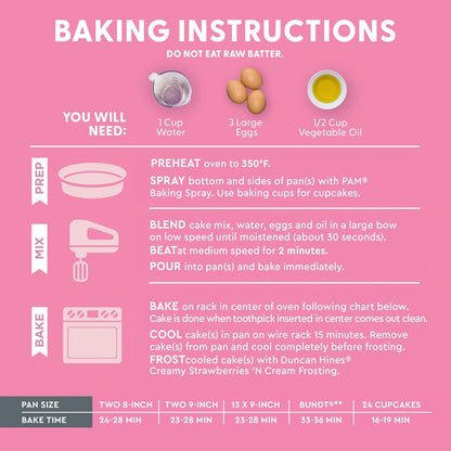 Duncan Hines Signature Strawberry Cake Mix – Low-Effort Dessert for Time-Limited Home Cooks
