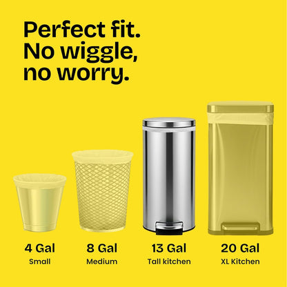 durable 3-ply grips-the-can drawstring that holds the bag in place