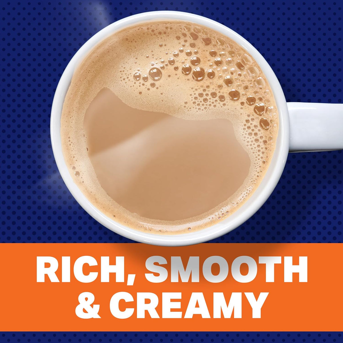 each 9 oz canister yields approximately 9 servings at 2 rounded tablespoons per 12 oz cup