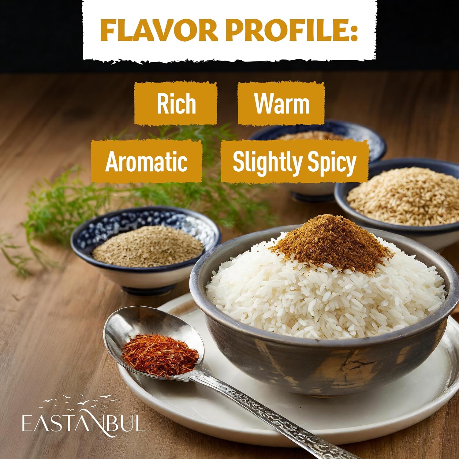 Eastanbul Baharat Turkish Seasoning – Clutter-Free All-In-One Blend for Clean Countertop Kitchens