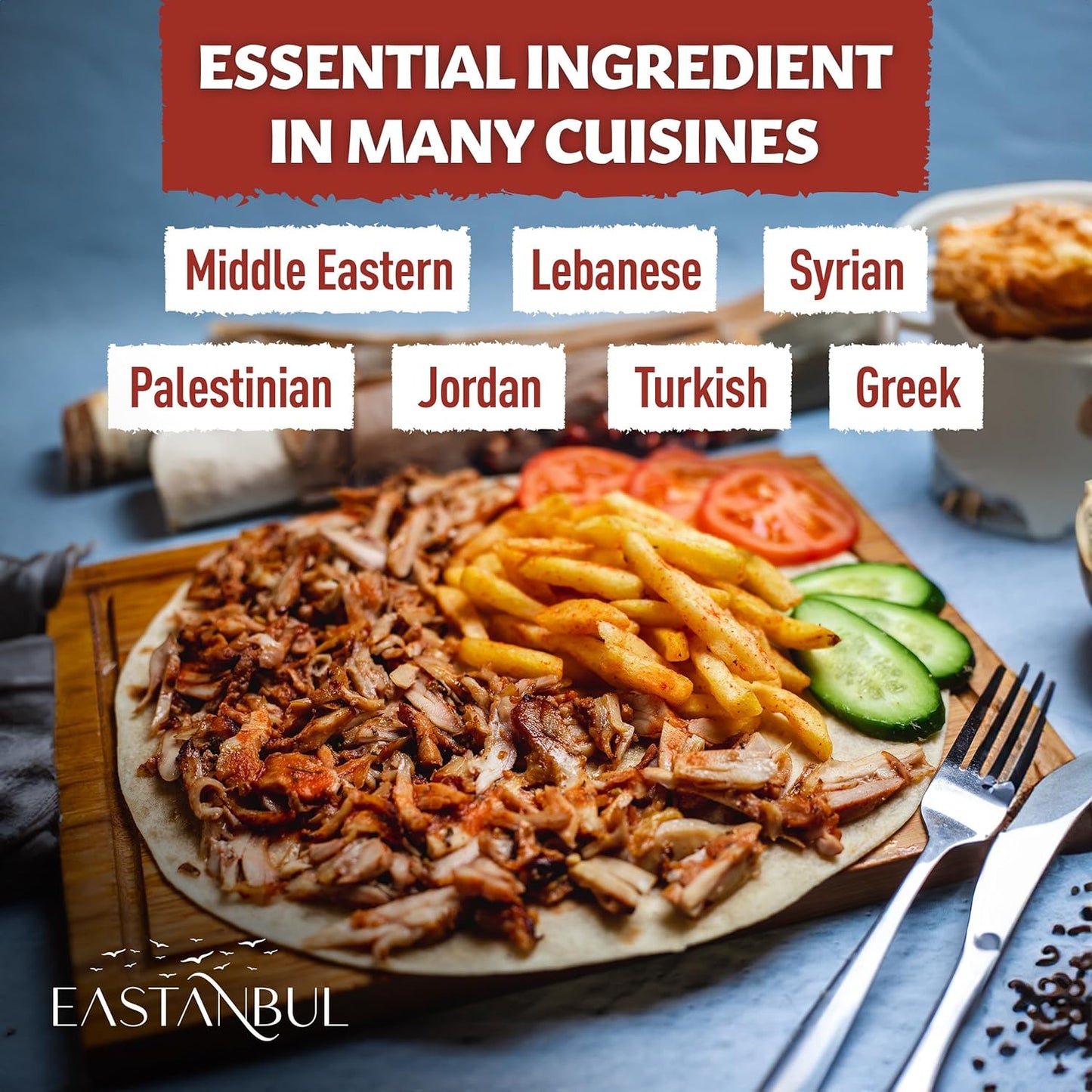 Eastanbul Shawarma Blend – Pre-Mixed 12-Spice Rub That Replaces a Dozen Jars, 7.1oz Shaker