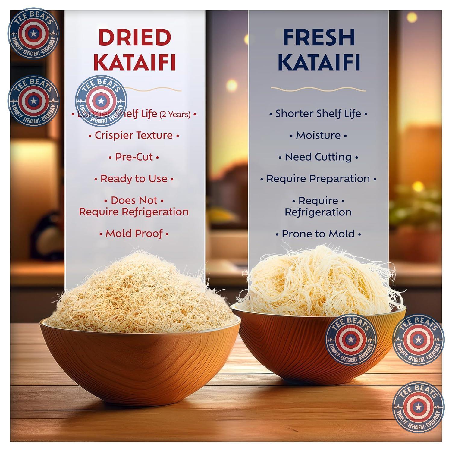 Eastanbul Shredded Phyllo Dough – Holiday Baking Gift for the Home Chef Who Has Everything, Authentic Turkish Kunafa & Baklava Ingredient, 6oz