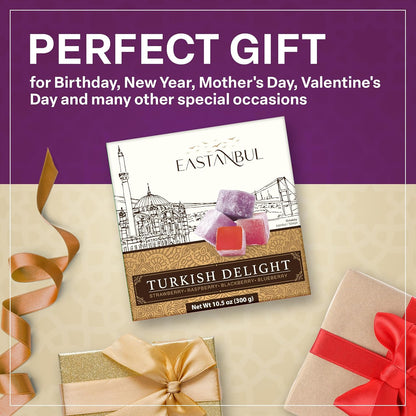Eastanbul Turkish Delight Berry Candy – Inclusive Party Treat for Kids with Dietary Restrictions, No Artificial Color