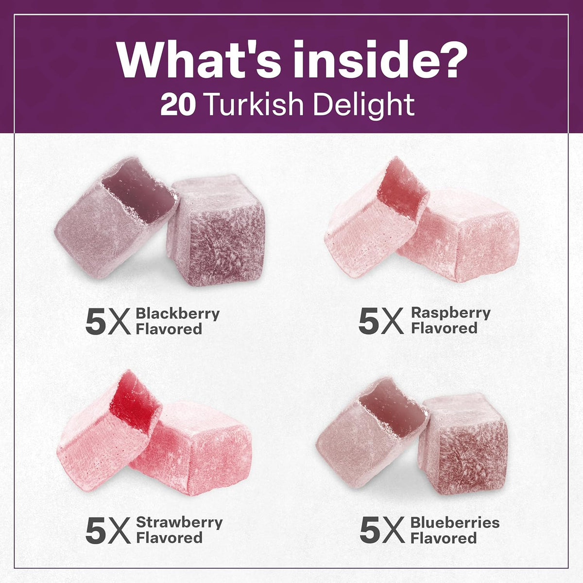 Eastanbul Turkish Delight Berry Candy – Inclusive Party Treat for Kids with Dietary Restrictions, No Artificial Color