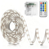 echosari Battery Operated Strip Light 16.5ft with Built-In Timer — Worry-Free Overnight Light for Children, Seniors & Rental Homes