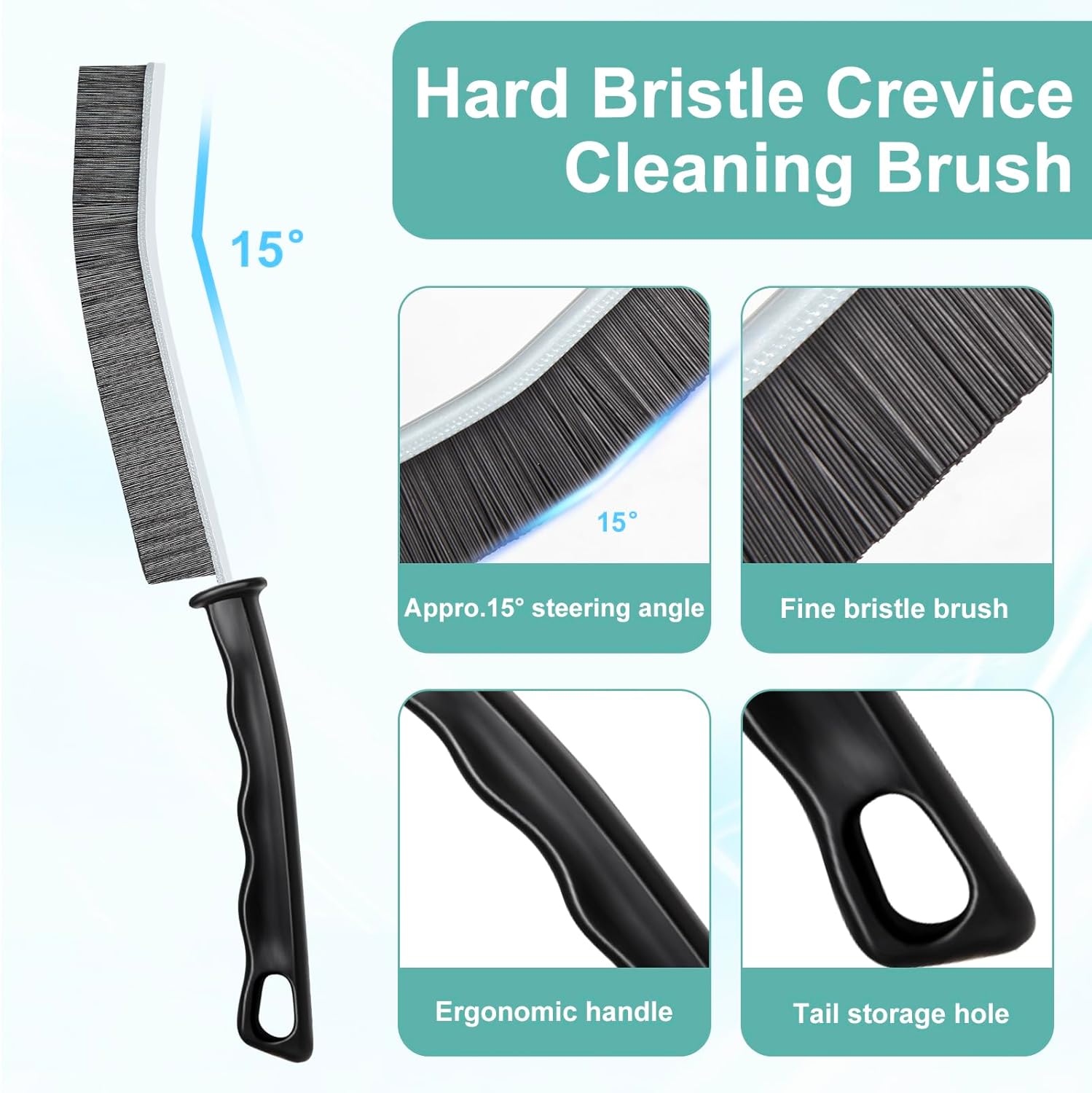 ECOZAY Gap Cleaning Brush – Minimalist Tool Set with Hanging Storage for Neutral Interiors