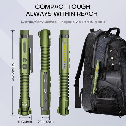 EDC Flashlight Rechargeable – Gift-Ready EDC Multi-Tool Flashlight for Him and Her