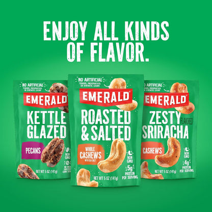 Emerald Nuts 18ct Mixed Nuts – Pre-Portioned Snack for Commuter Bags and Workday Fuel
