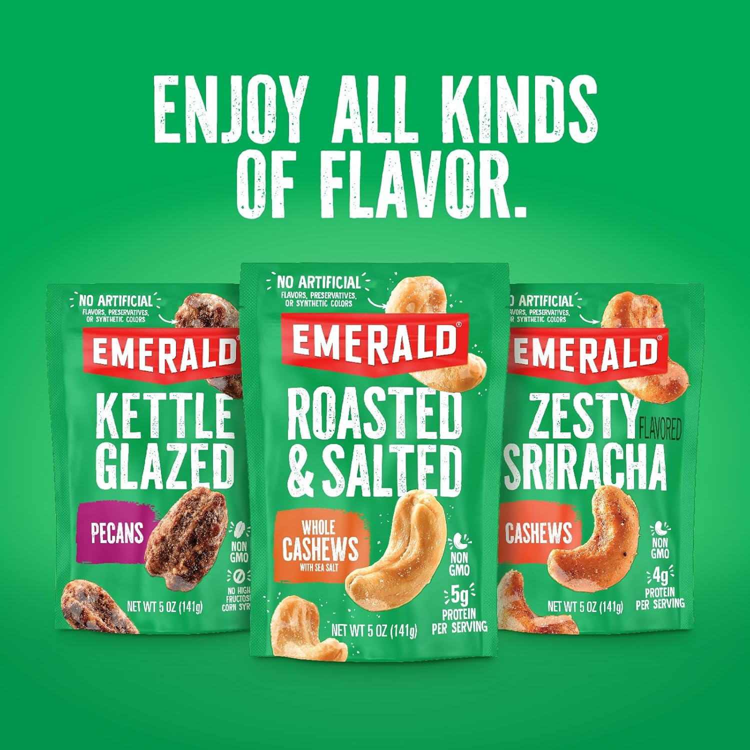 Emerald Nuts Salty Sweet Mixed Nuts – Kosher Certified Snack for Kids' Lunchboxes