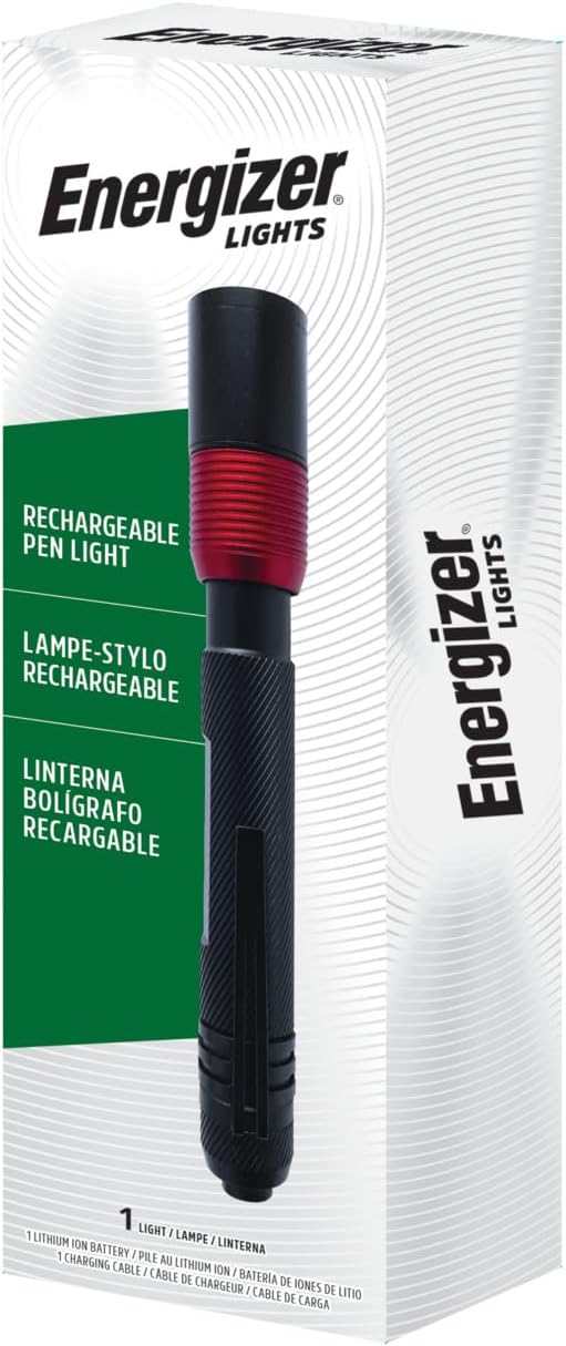 Energizer X400 USB Penlight, Useful Housewarming Gift for New Homeowners, Emergency Flashlight for Blackouts