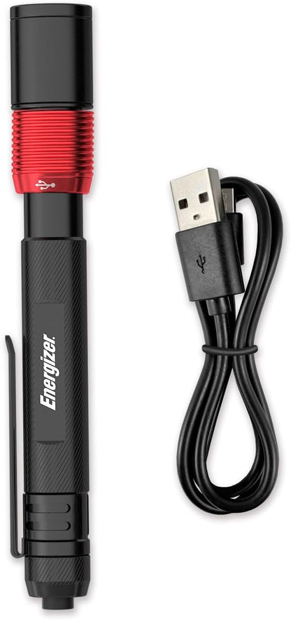 Energizer X400 USB Penlight, Useful Housewarming Gift for New Homeowners, Emergency Flashlight for Blackouts