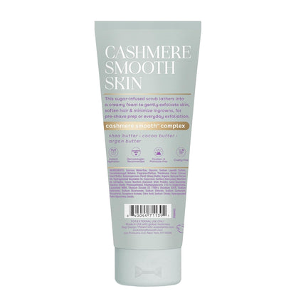eos Cashmere Skin Collection Vanilla Body Scrub – Pre-Shave Exfoliant for Soothing Ingrown-Prone Skin in Your Self-Care Shower