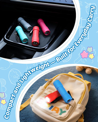 EverBrite 9-LED Flashlight 4-Pack – Drop-Resistant LED Light for Kids' Rooms, Playroom, and Backyard Adventures