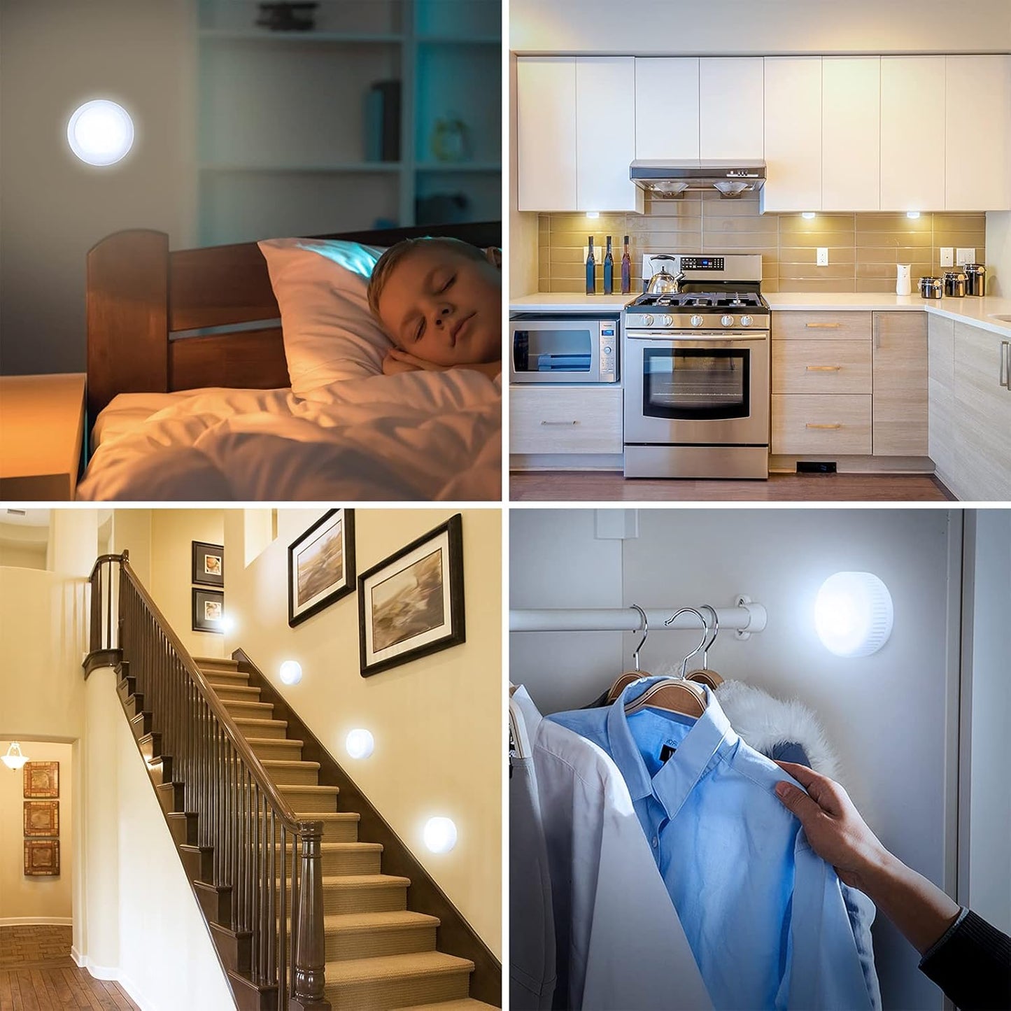 EverBrite Push Light – Color-Changing Mood Light for Entryways and Hallways, Remote Controlled