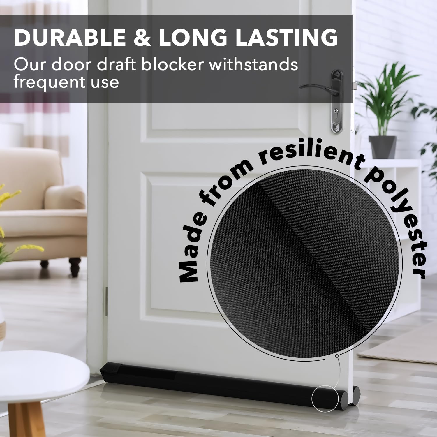 Everlasting Comfort Foam Door Blocker – Quiet Study Environment for Content Creators, No Tools Required