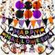 Halloween,black,orange,purple