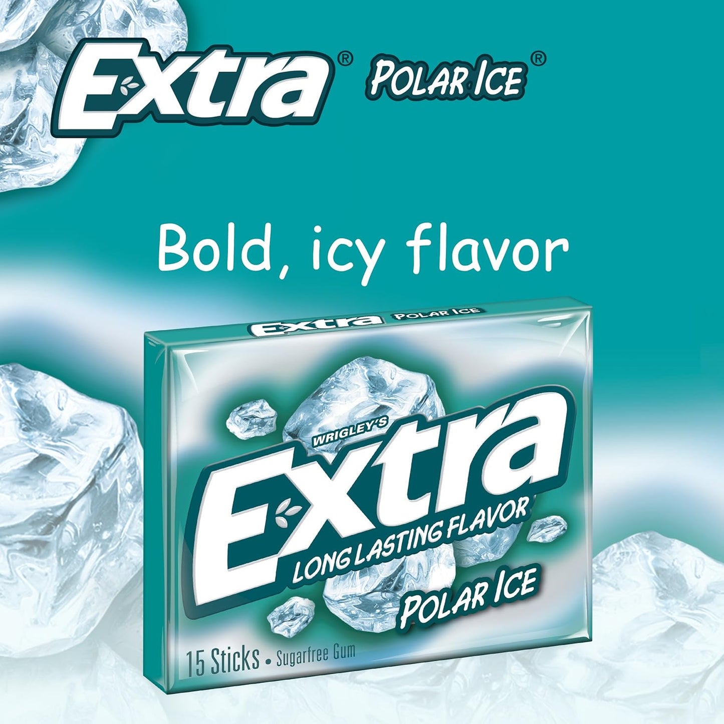 Extra Polar Ice Sugarfree Gum – Shareable Hostess Gift for Housewarmings and Gatherings, 45 ct