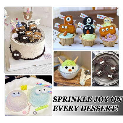 Eyeball Cake Decorating Sprinkles – Portable Edible Toppers for Open-Air Halloween Celebrations