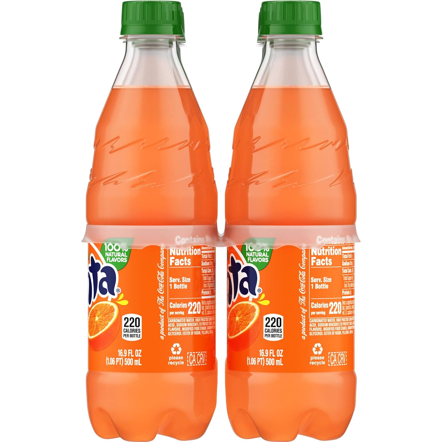 Fanta Orange Soda – Backyard Party Soft Drink, 6 Pack of 16.9 fl oz Single-Serve Bottles