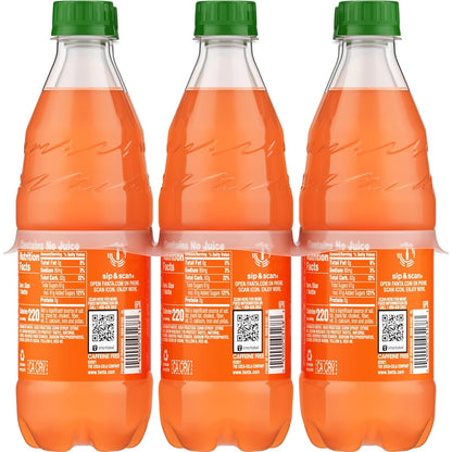 Fanta Orange Soda – Backyard Party Soft Drink, 6 Pack of 16.9 fl oz Single-Serve Bottles