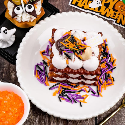 Farmers Market Halloween Bake Kit, High-Impact Sprinkles for Cupcake Booths, 4 Bottles