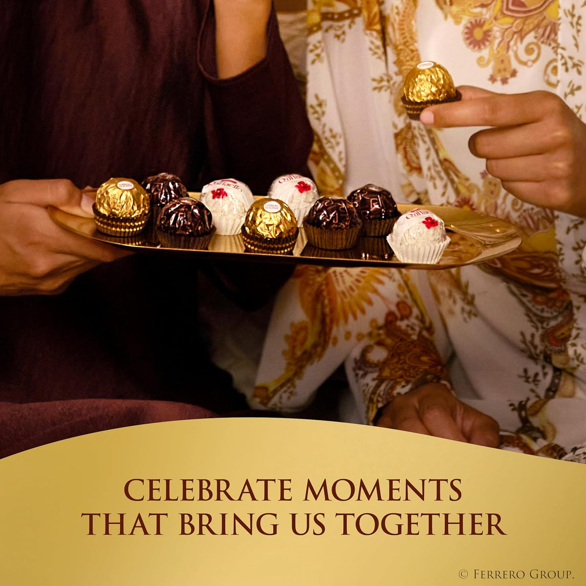 Ferrero Collection Italian Crafted Confections – Sophisticated Tasting Box of Rocher Raffaello and Rondnoir, 48 Premium Pieces