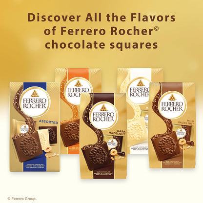 Ferrero Rocher Chocolate Hazelnut Squares – Calming After-Dinner Dessert Ritual with Silky Italian Milk Chocolate
