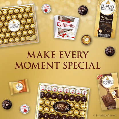 Ferrero Rocher Sealed Foil Chocolates, Hygienic Portion-Controlled Snacks for Children's Easter Hunt