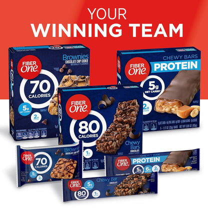 Fiber One Chewy Bars Oats and Chocolate – Pocket-Sized Adventure Snack for Camping and Picnics, Mega Pack 15 Ct