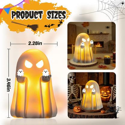 five available variants (white ghost 3.4", white ghost 5.1", themed character options) for different tastes and gifting needs