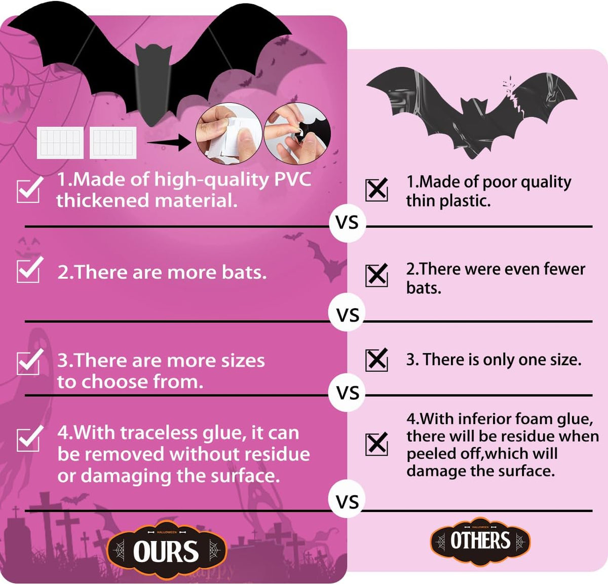 flexible bat wings that bend for 3d flight-pose mounting