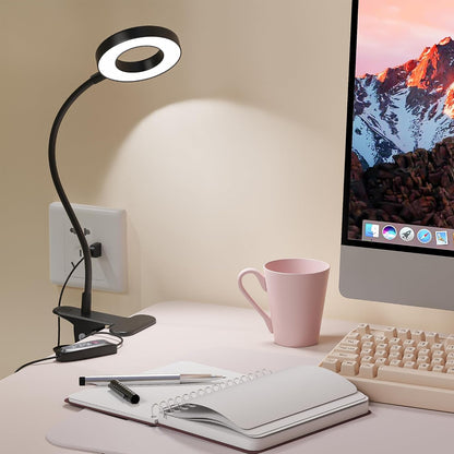 Foneso Dimmable Desk Lamp for Kids Homework and Reading – 10 Brightness Levels, No Flicker, No Heat, Safe for Nursery Use